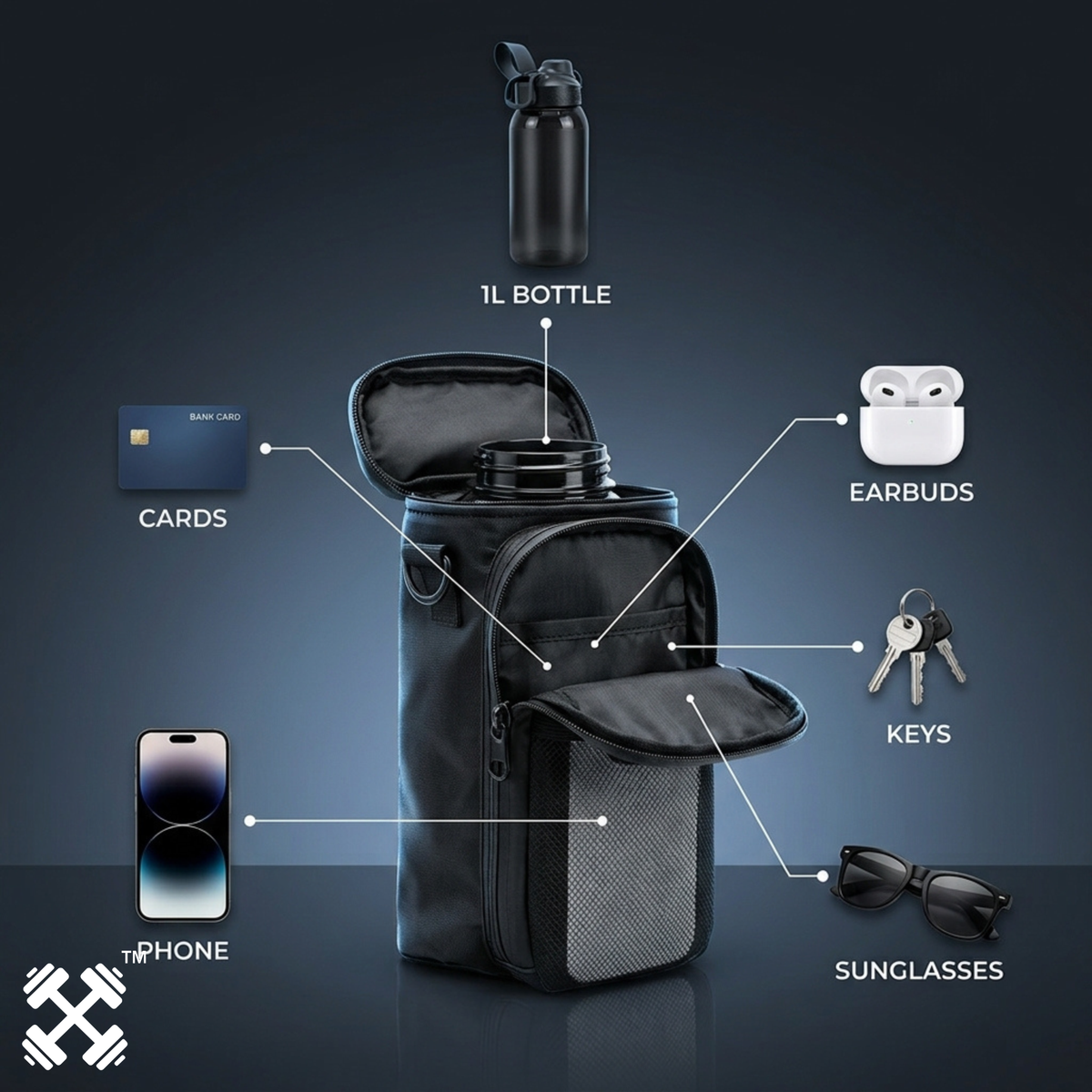 Sportedix Magnetic Gym Bag